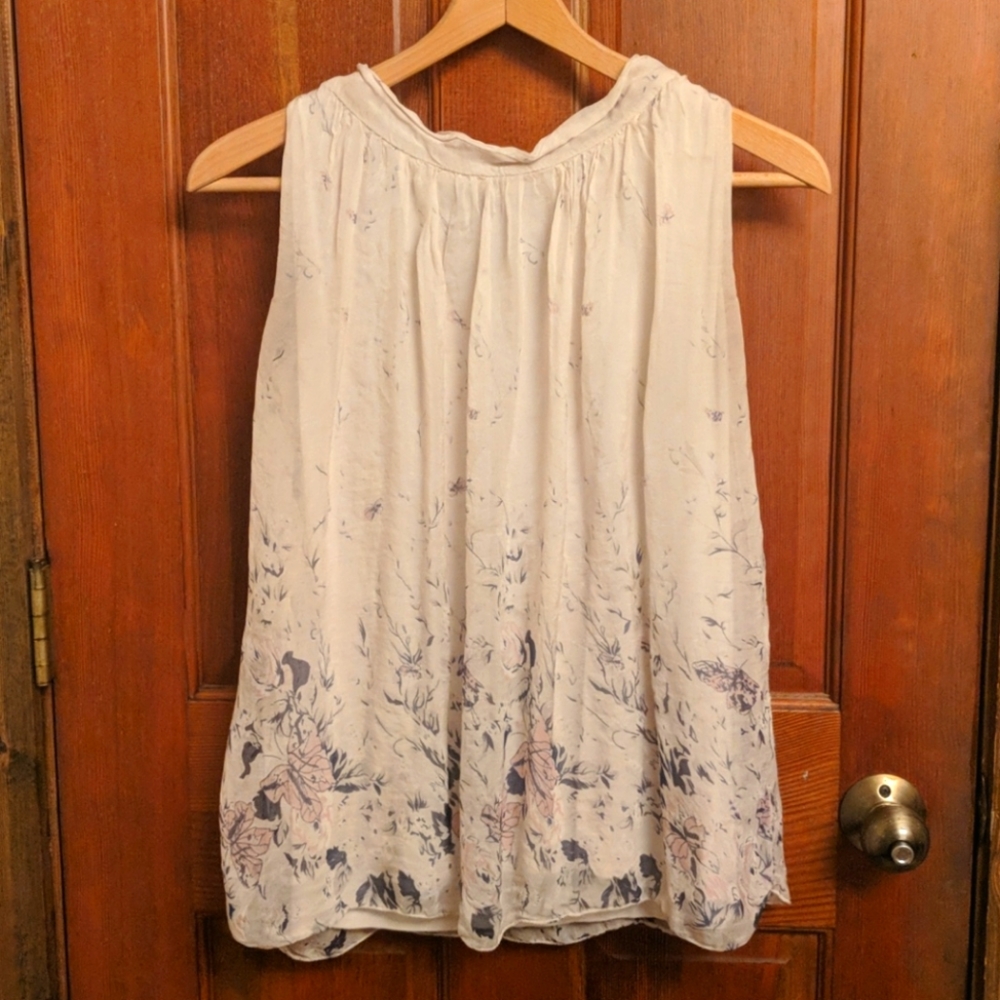 Elena Baldi top, medium, cream color